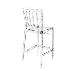 Opera Tabouret snack empilable style Napoléon en polycarbonate transparent