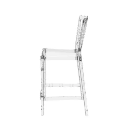 Opera Tabouret snack empilable style Napoléon en polycarbonate transparent