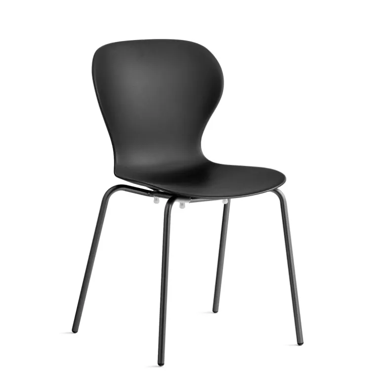 OPS ! Connubia© Chaise italienne empilable en polypropylène avec pieds en métal