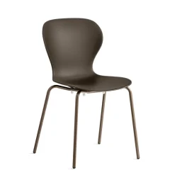 OPS ! Connubia© Chaise italienne empilable en polypropylène avec pieds en métal