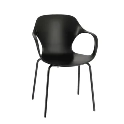 OPS ! Connubia© Fauteuil design italien empilable en polypropylène avec pieds en métal