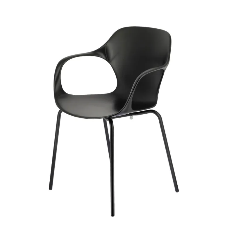 OPS ! Connubia© Fauteuil design italien empilable en polypropylène avec pieds en métal