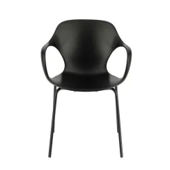 OPS ! Connubia© Fauteuil design italien empilable en polypropylène avec pieds en métal