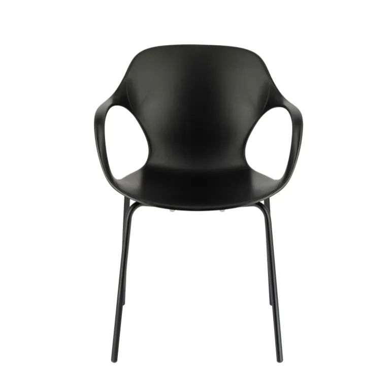 OPS ! Connubia© Fauteuil design italien empilable en polypropylène avec pieds en métal