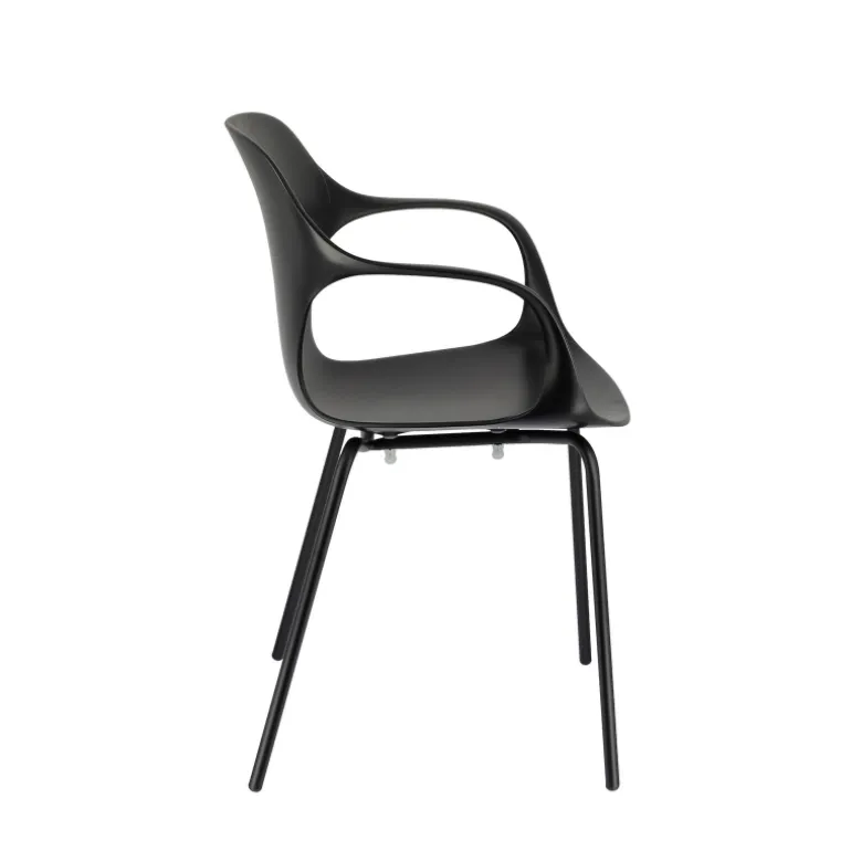 OPS ! Connubia© Fauteuil design italien empilable en polypropylène avec pieds en métal