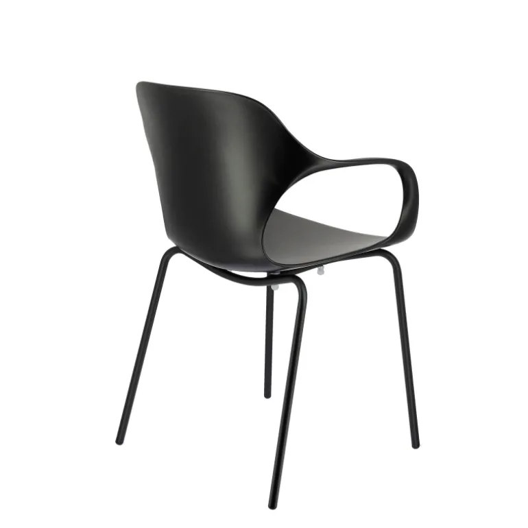 OPS ! Connubia© Fauteuil design italien empilable en polypropylène avec pieds en métal