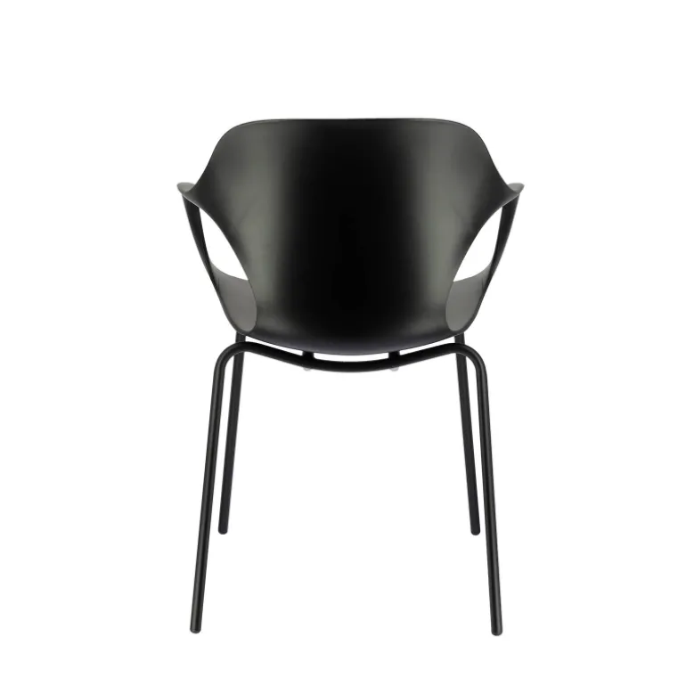 OPS ! Connubia© Fauteuil design italien empilable en polypropylène avec pieds en métal