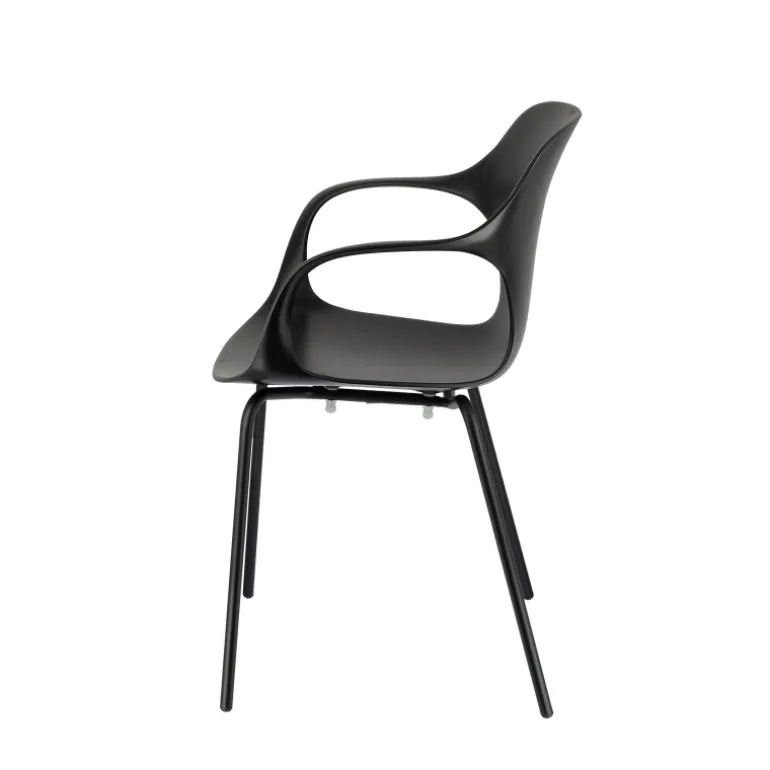 OPS ! Connubia© Fauteuil design italien empilable en polypropylène avec pieds en métal