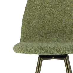 Osaka Tabouret de bar moderne en tissu et pieds en métal