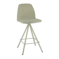 Osaka Tabouret snack moderne en tissu et pieds métal