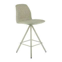 Osaka Tabouret snack moderne en tissu et pieds métal