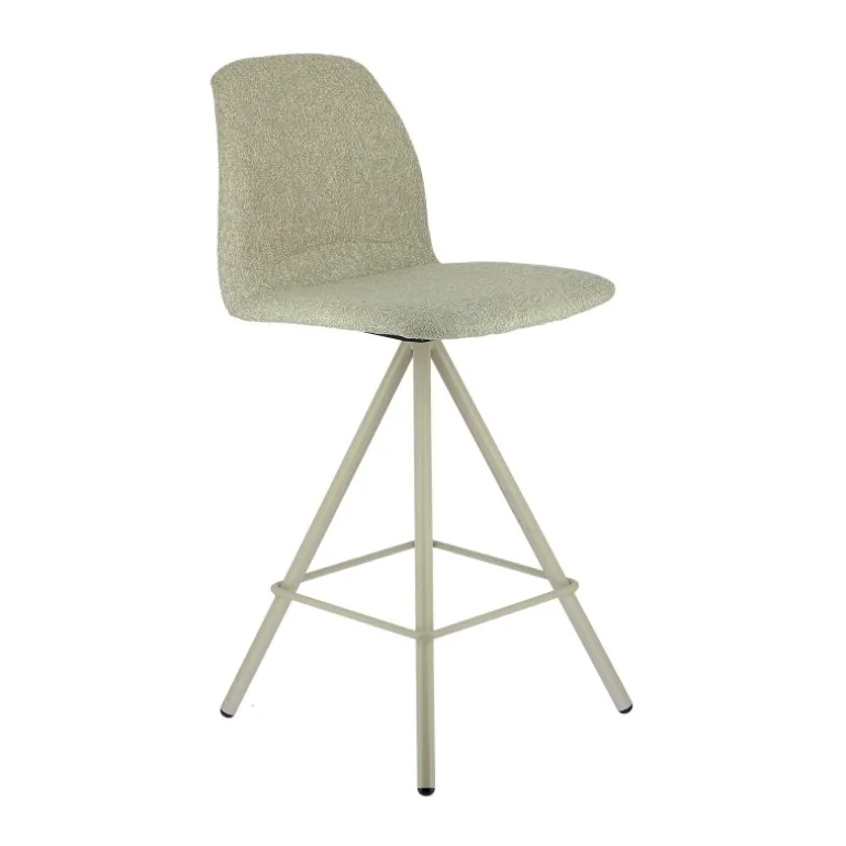 Osaka Tabouret snack moderne en tissu et pieds métal