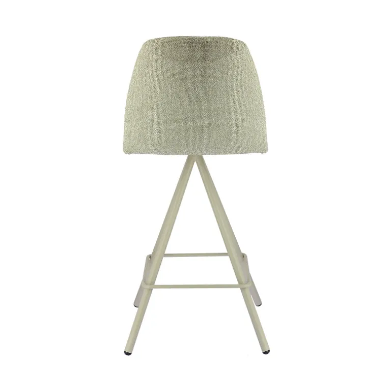 Osaka Tabouret snack moderne en tissu et pieds métal