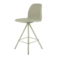 Osaka Tabouret snack moderne en tissu et pieds métal