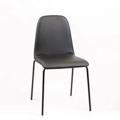 Pandora Chaise moderne rembourrée avec pieds métal