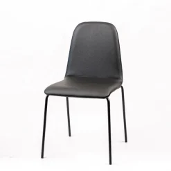 Pandora Chaise moderne rembourrée avec pieds métal