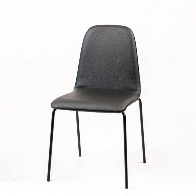 Pandora Chaise moderne rembourrée avec pieds métal