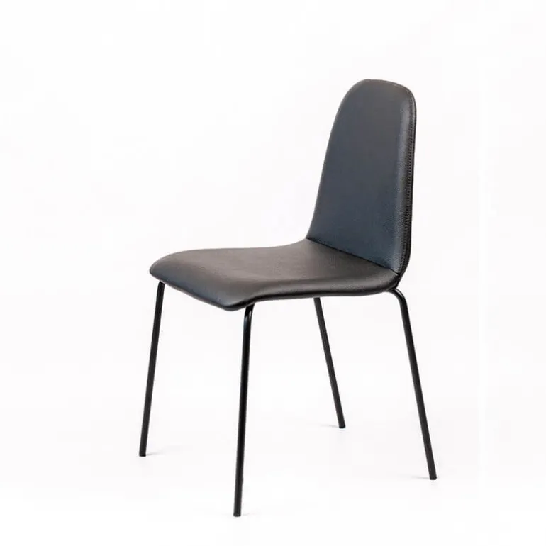 Pandora Chaise moderne rembourrée avec pieds métal