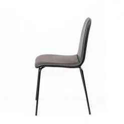 Pandora Chaise moderne rembourrée avec pieds métal