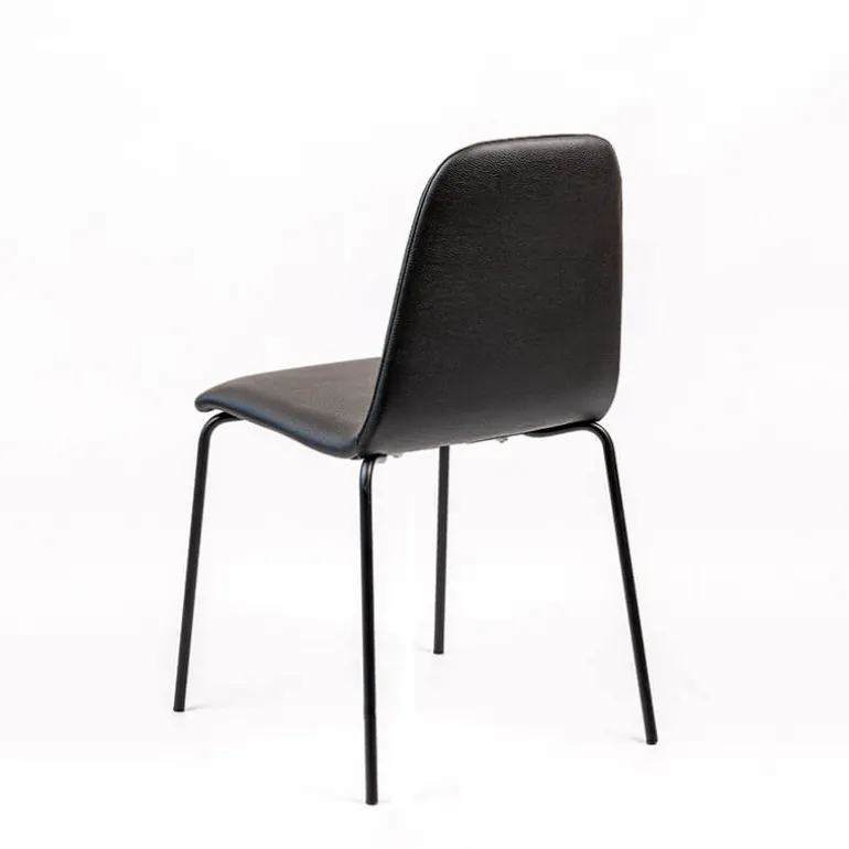 Pandora Chaise moderne rembourrée avec pieds métal