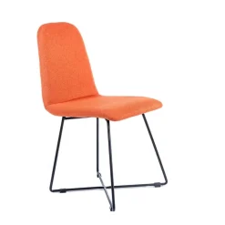 Pandora diamant Chaise design scandinave en tissu pieds filaires en métal noir