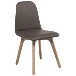 Pandora diamant Chaise de séjour moderne matelassée en synthétique et bois