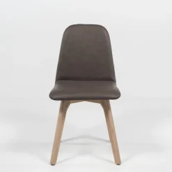 Pandora diamant Chaise de séjour moderne matelassée en synthétique et bois