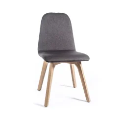 Pandora diamant Chaise de séjour moderne en tissu dos matelassé