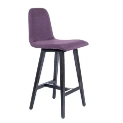 Pandora Tabouret snack scandinave en tissu avec pieds en bois massif