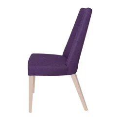 Park Chaise contemporaine en tissu et pieds bois