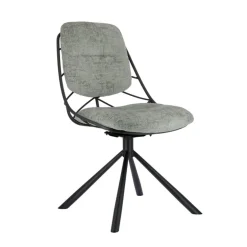 PaulineChaise design confortable pivotante en tissu