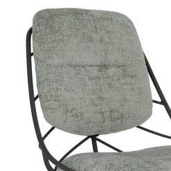 PaulineChaise design confortable pivotante en tissu