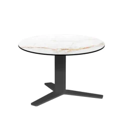 Peliccan mini Table basse moderne en céramique et métal