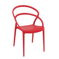 Pia Chaise de jardin tendance empilable en polypropylène