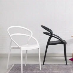 Pia Chaise tendance empilable en polypropylène
