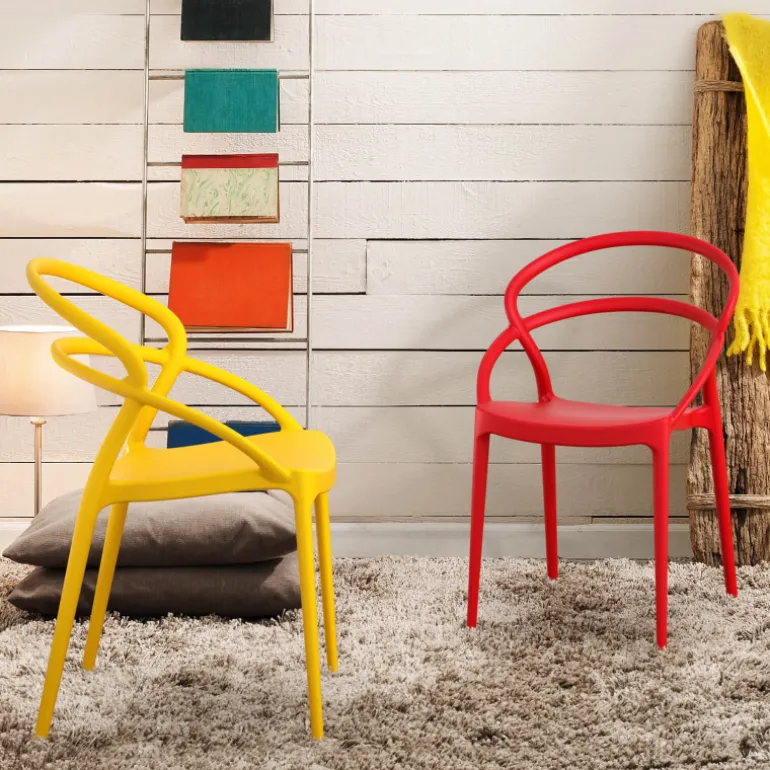 Pia Chaise tendance empilable en polypropylène