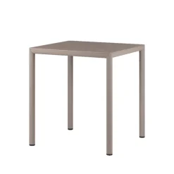 Piave Table de jardin carrée en stratifié avec pieds en aluminium