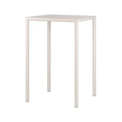 Piave Table de jardin carrée en stratifié avec pieds en aluminium