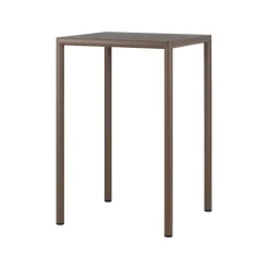 Piave Table de jardin carrée en stratifié avec pieds en aluminium