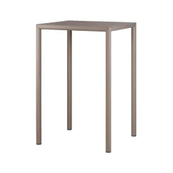 Piave Table de jardin carrée en stratifié avec pieds en aluminium