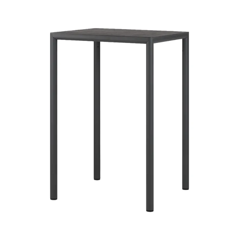 Piave Table de jardin carrée en stratifié avec pieds en aluminium