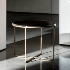 Piktor Sovet Table basse ronde en verre