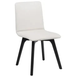 Plaza Chaise de salle à manger scandinave en synthétique et bois