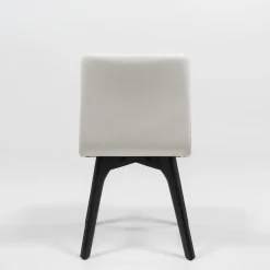 Plaza Chaise de salle à manger scandinave en synthétique et bois