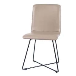 Plaza Chaise design avec pieds filaires en métal