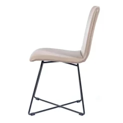 Plaza Chaise design avec pieds filaires en métal