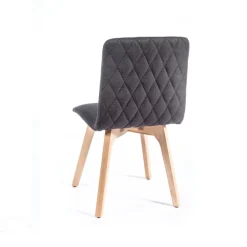 Plaza diamant Chaise de séjour moderne en tissu dos matelassé