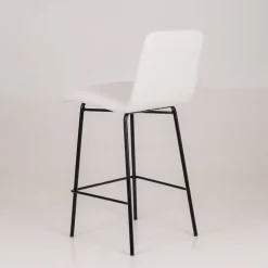 Plaza Tabouret snack moderne en tissu et pieds en métal