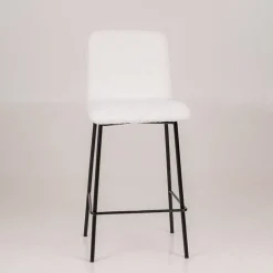 Plaza Tabouret snack moderne en tissu et pieds en métal