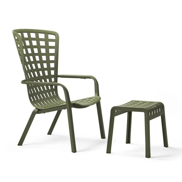 Poggio Tabouret bas design empilable en polypropylène